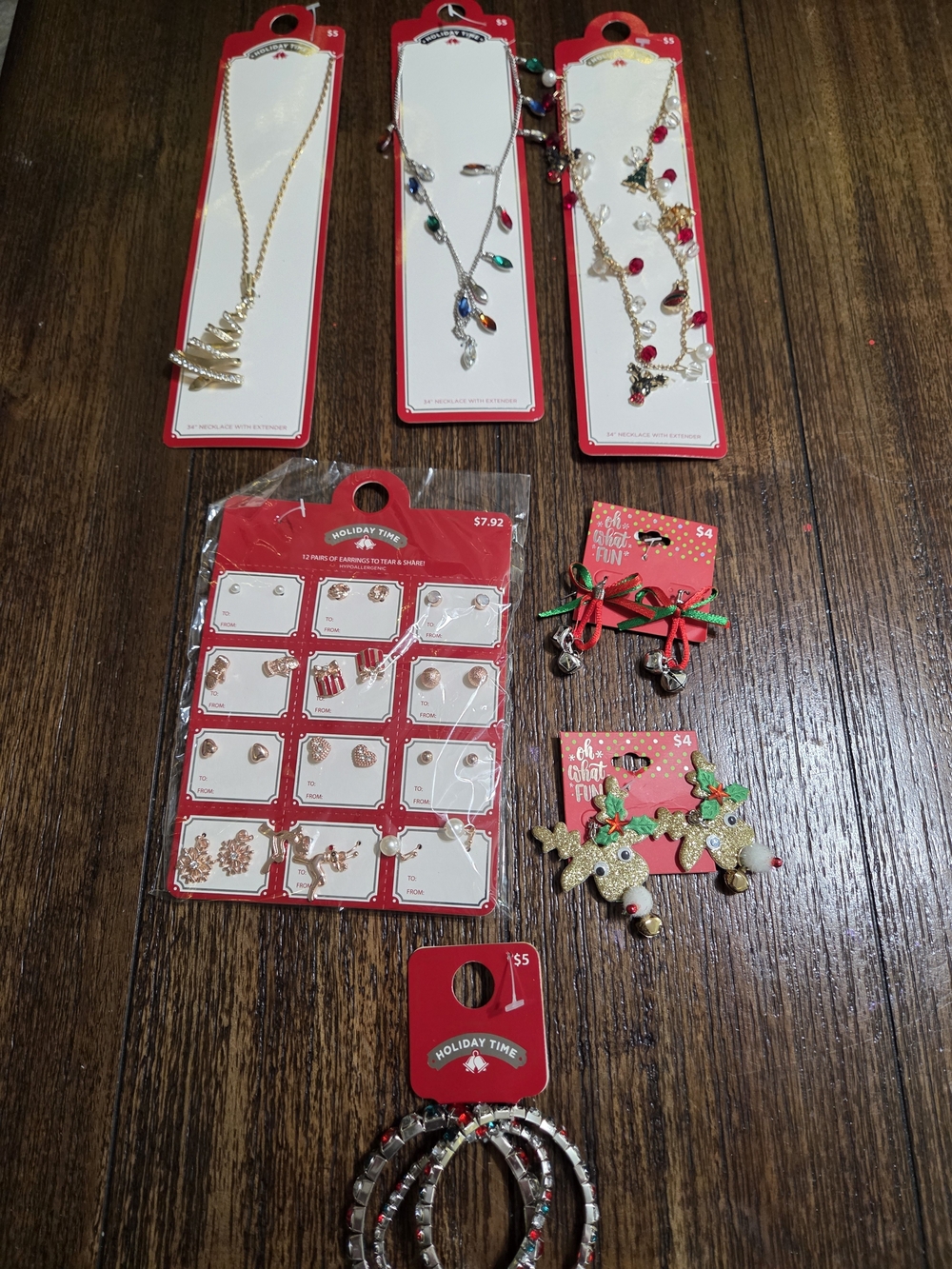 Holiday Time Chrimas Jewelery Lot